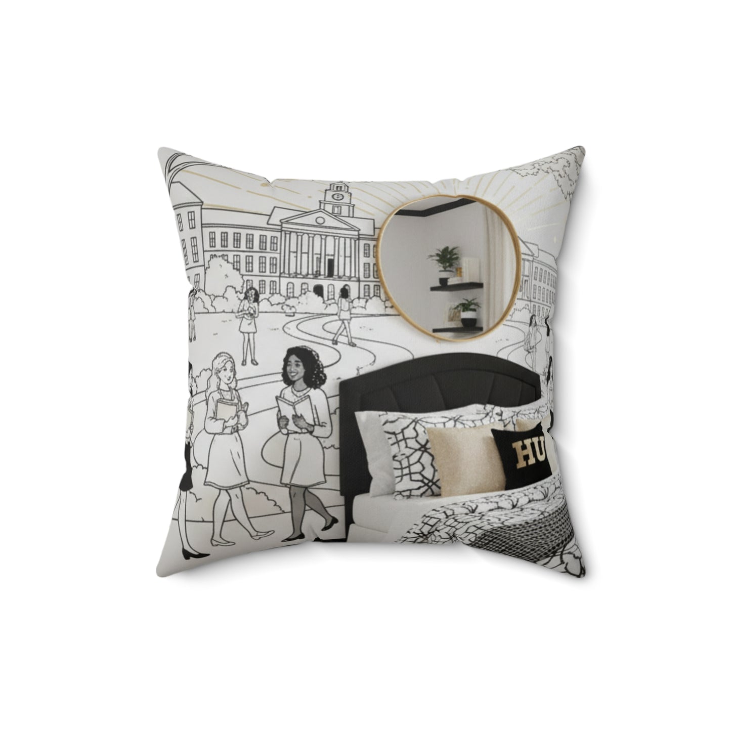 HOWARD NIGHTS PILLOW COLLECTION/ LIVE THE YARD /STYLE YOUR SPACE BLK1