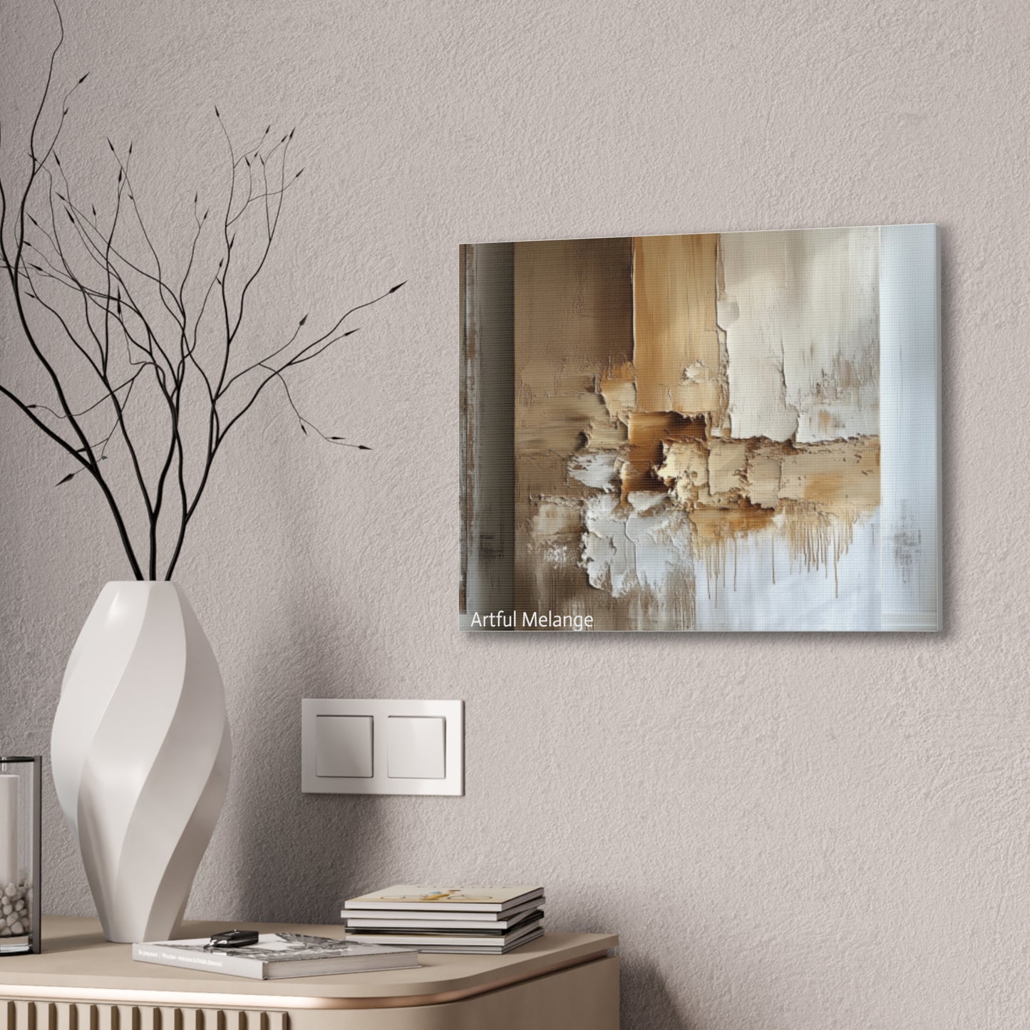 Acrylic Abstract Canvas Print - Richly Textured Artistry