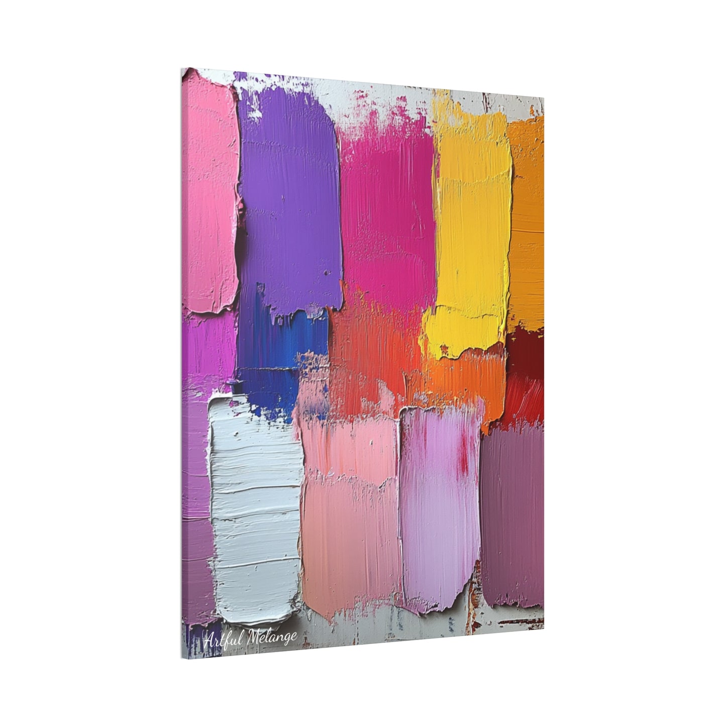 Acrylic Abstract Canvas Print - Richly Textured Artistry