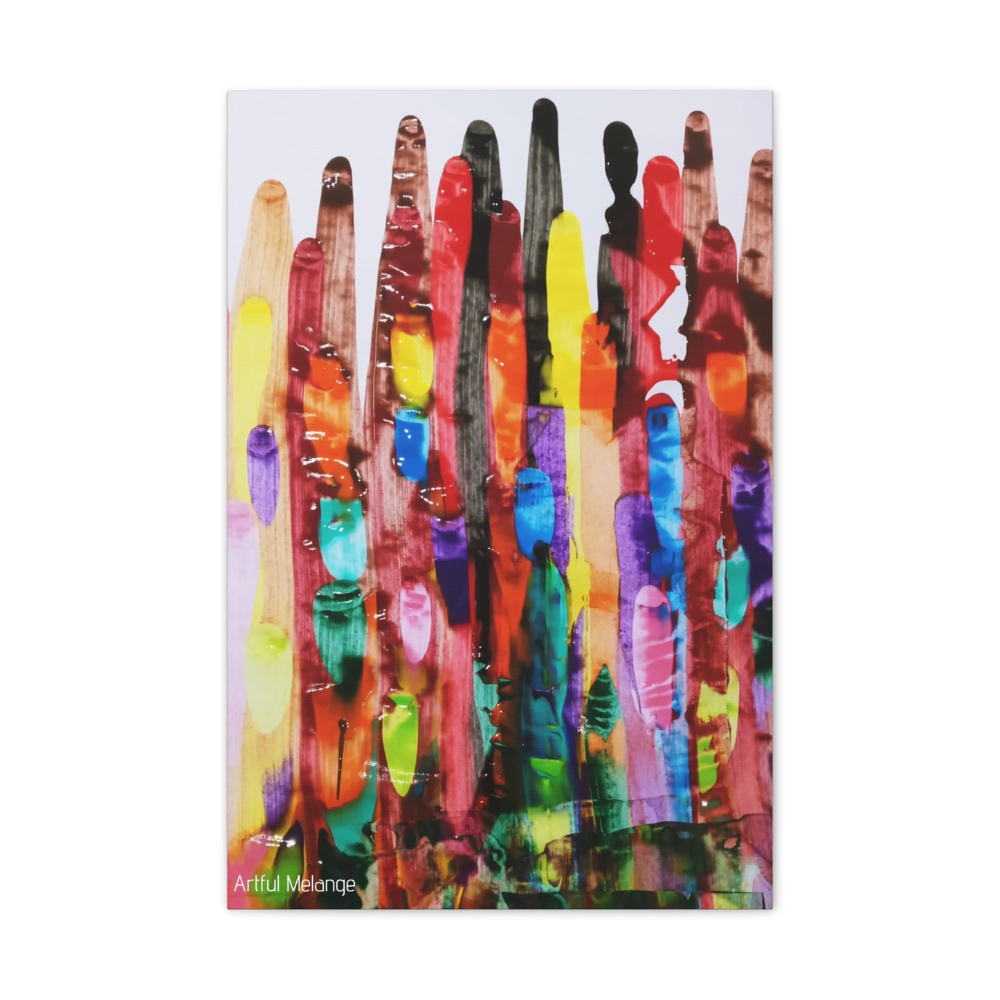Primary Elegance: A Symphony of Sophistication Canvas Print