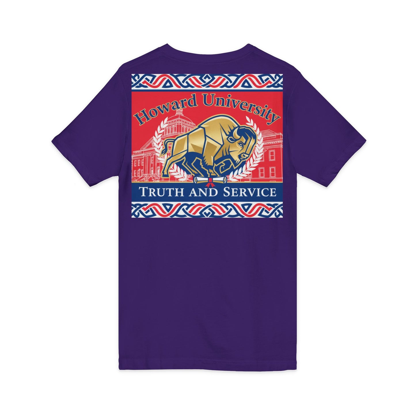 Howard University/ Truth and Service Unisex V-Neck T-Shirt