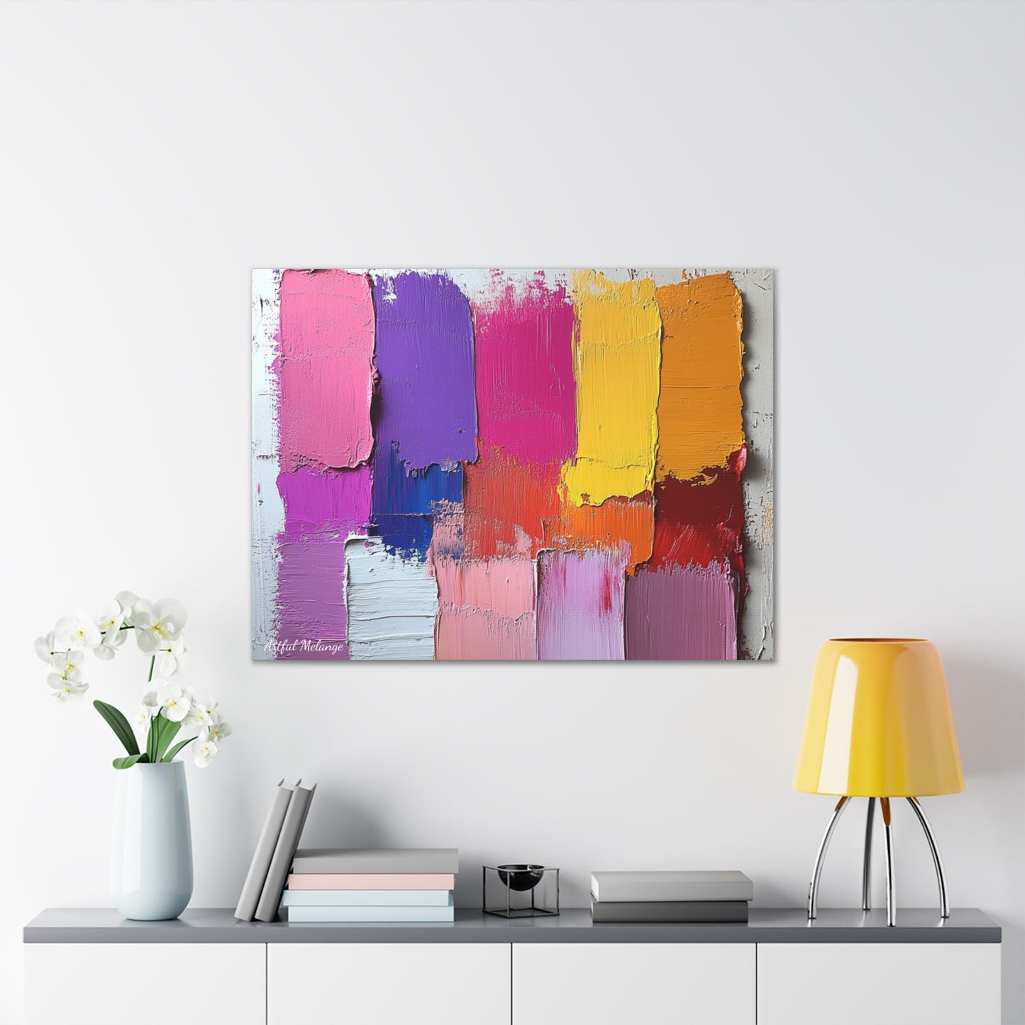 Acrylic Abstract Canvas Print - Richly Textured Artistry