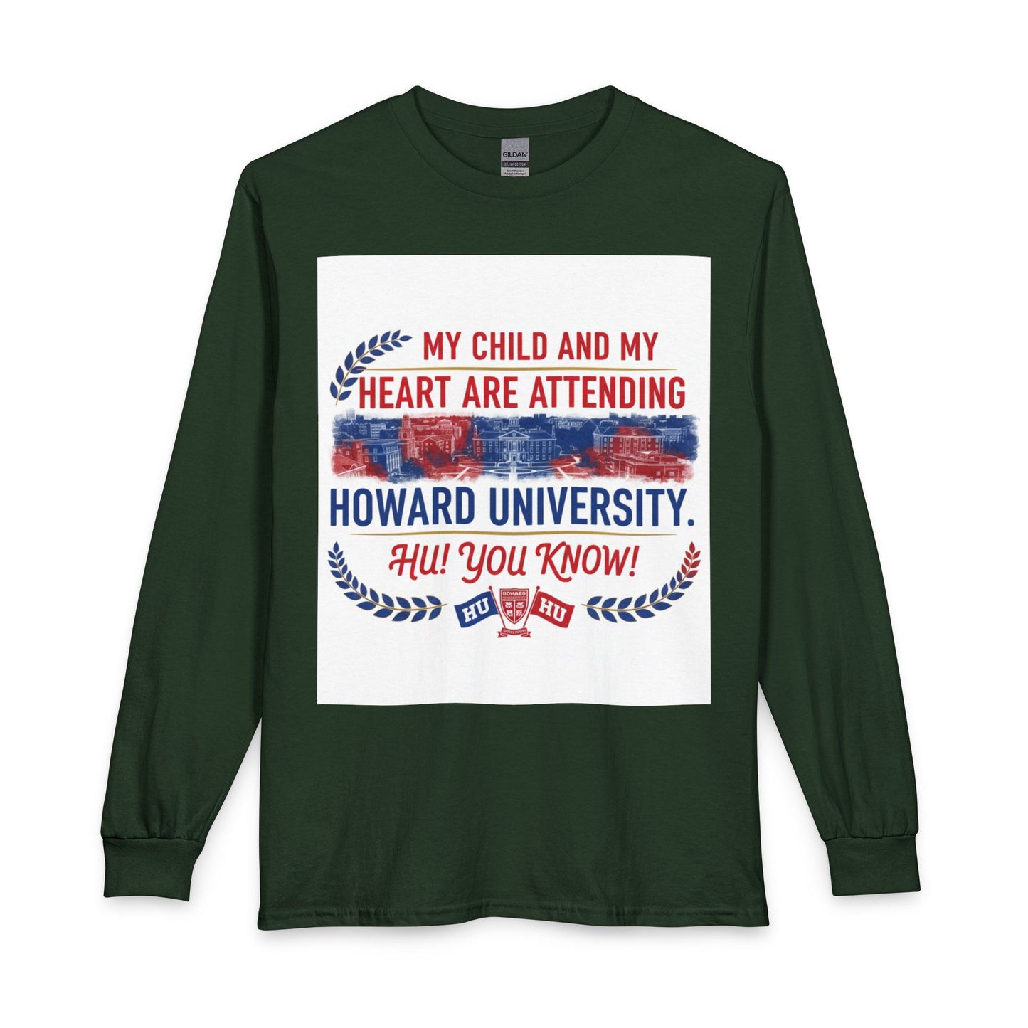 Howard University Pride Family Statement/Unisex Long Sleeve T-Shirt 2