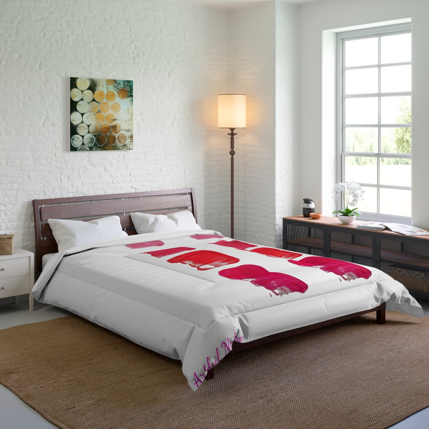 Dreamscape Delight Abstract Art Comforter 34