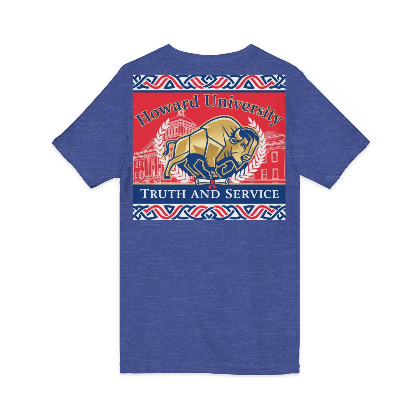 Howard University/ Truth and Service Unisex V-Neck T-Shirt
