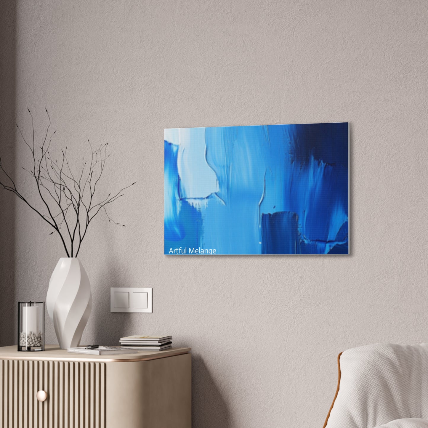 Acrylic Abstract Canvas Print - Richly Textured Artistry