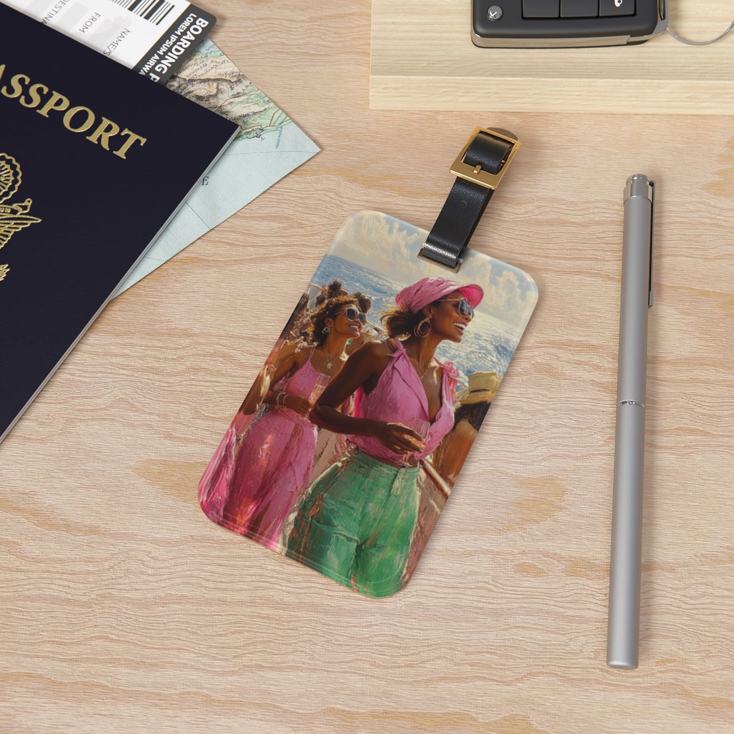 Art Voyage Sisters That Travel Luggage Tag Collection