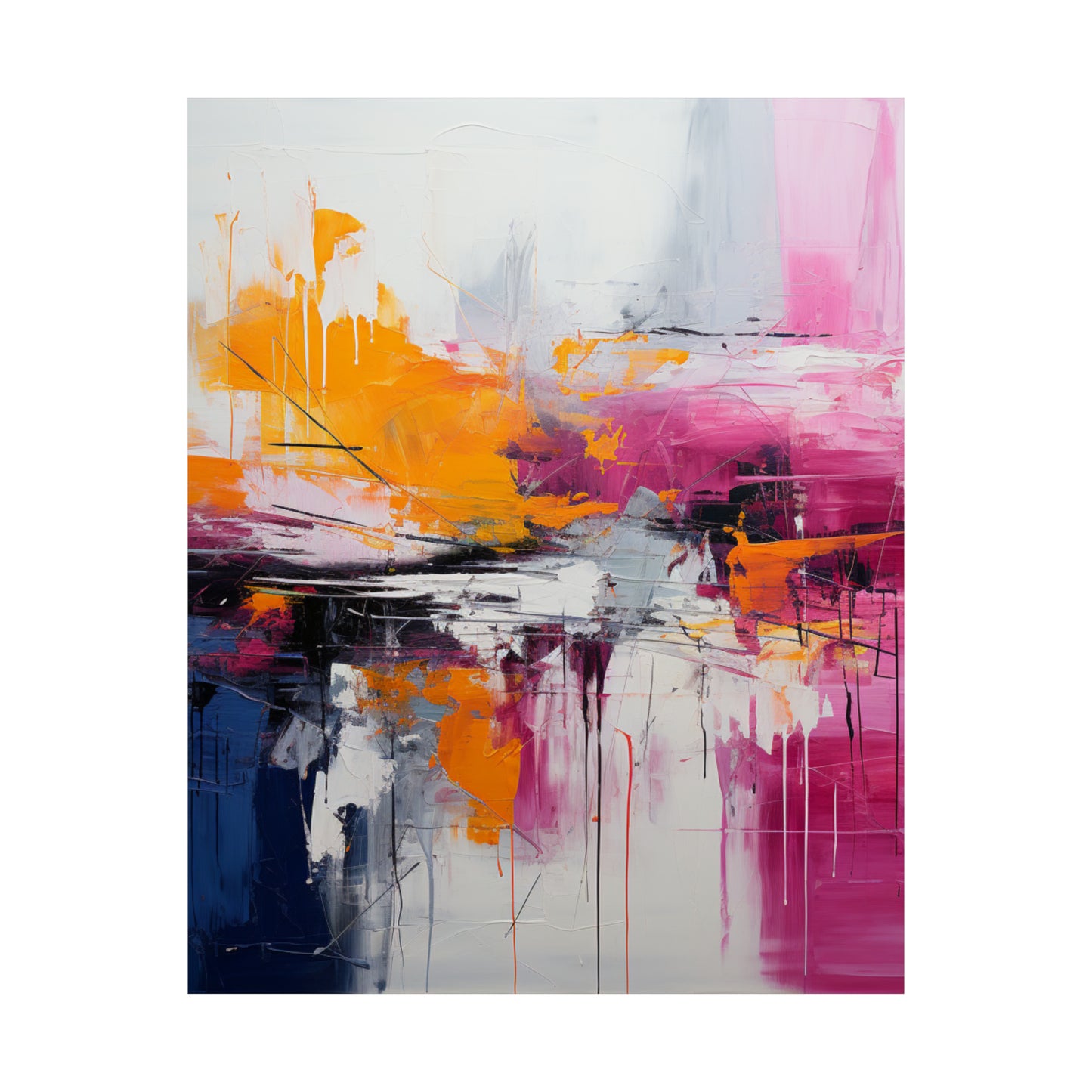 Radiant Harmony Matte Vertical Canvas Poster