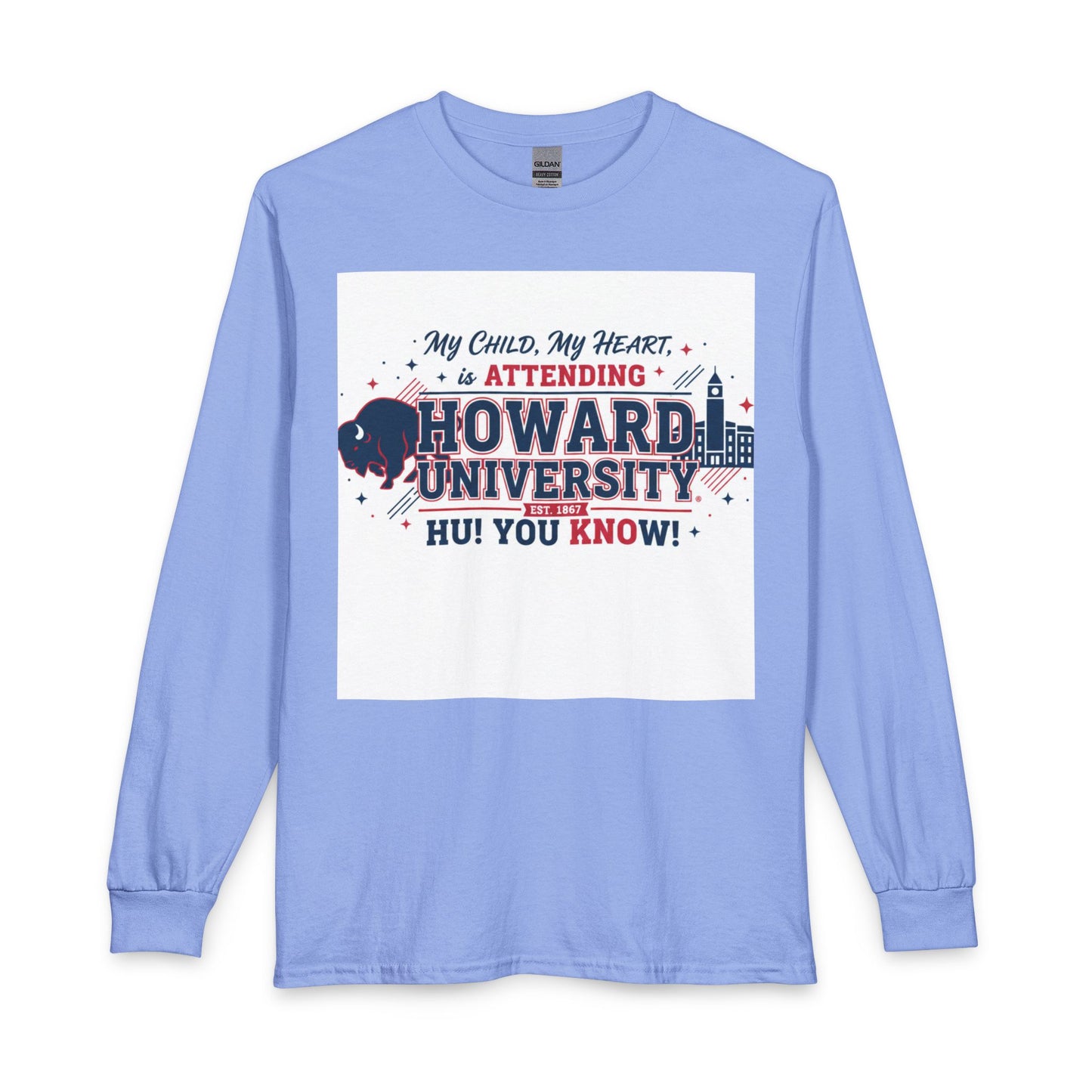 Howard University Pride Family Statement/Unisex Long Sleeve T-Shirt 3