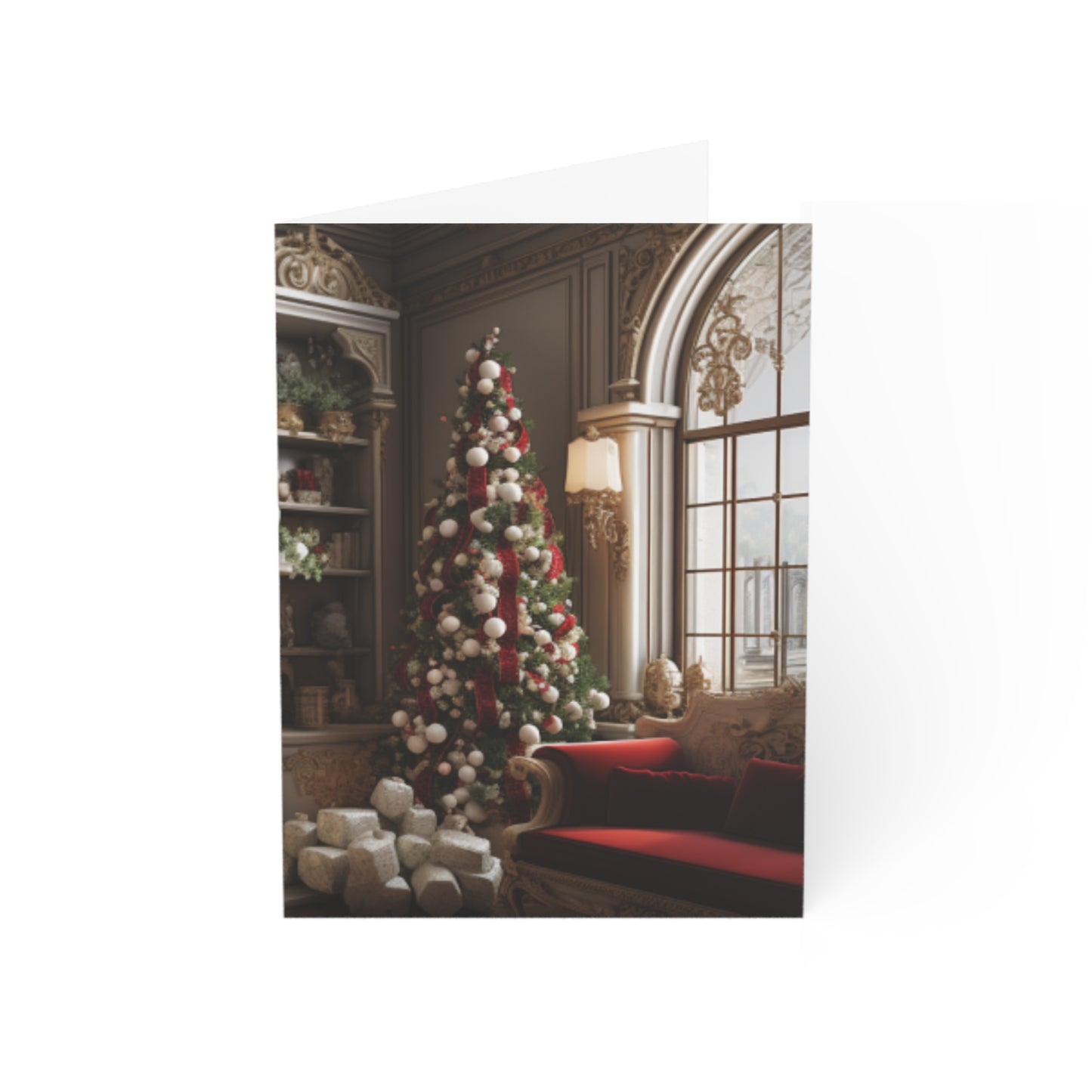 Regal Radiance: Opulent Christmas Greeting Cards