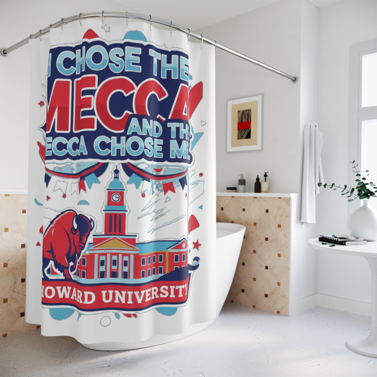 I Chose the Mecca and the Mecca Chose me Shower Curtain 2