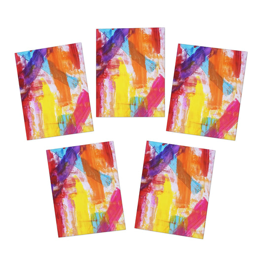 Elegance in Ink:  Abstract Art Note Card Set(5-Pack)