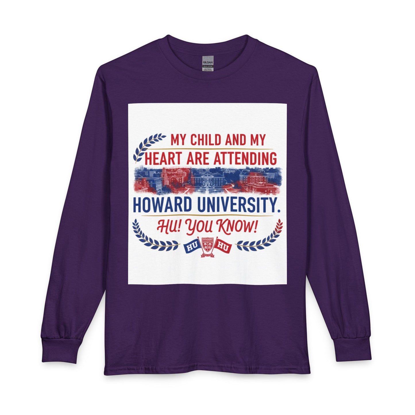 Howard University Pride Family Statement/Unisex Long Sleeve T-Shirt 2