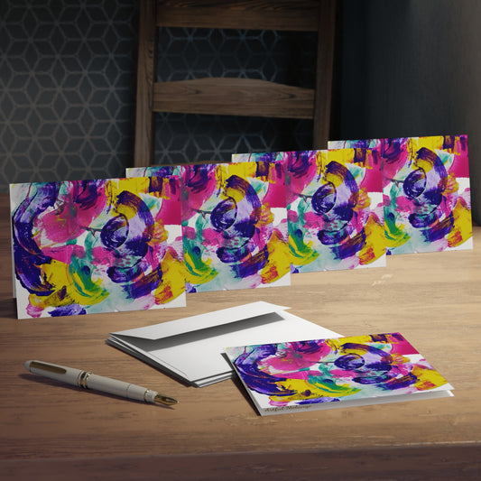 Elegance in Ink:  Abstract Art Note Card Set(5-Pack)