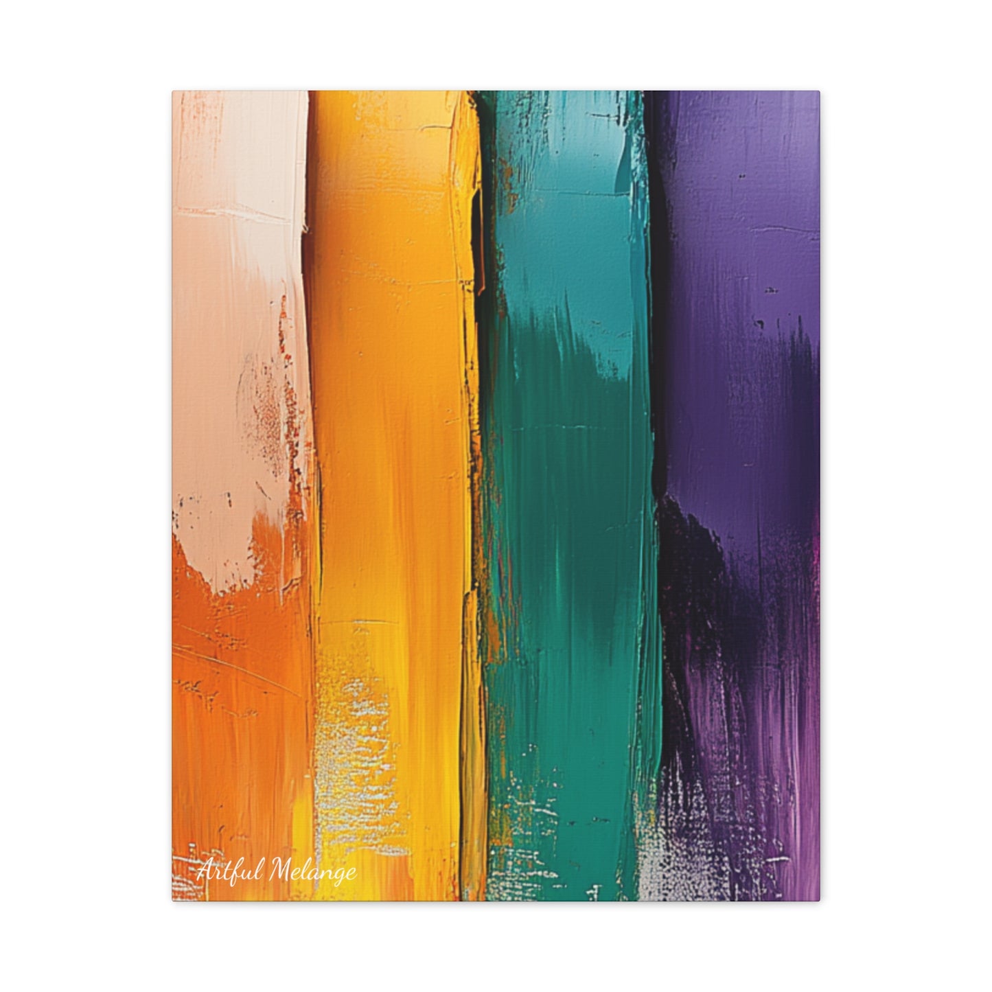 Acrylic Abstract Canvas Print - Richly Textured Artistry