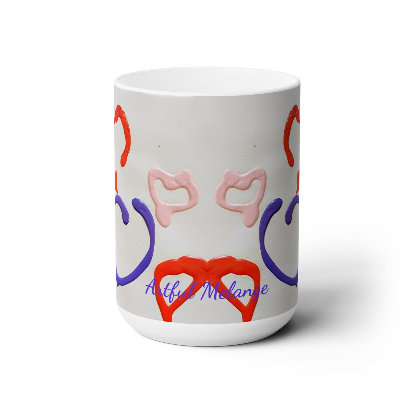 Artsy Abstract Ceramic Mug 15oz