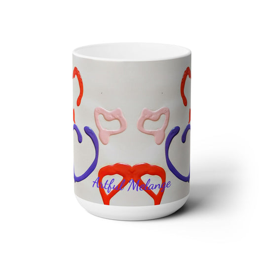 Artsy Abstract Ceramic Mug 15oz