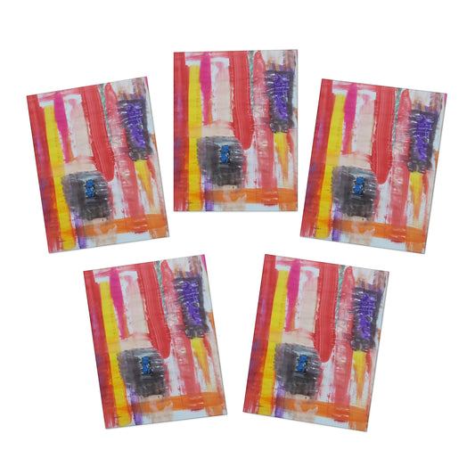 Elegance in Ink:  Abstract Art Note Card Set(5-Pack)