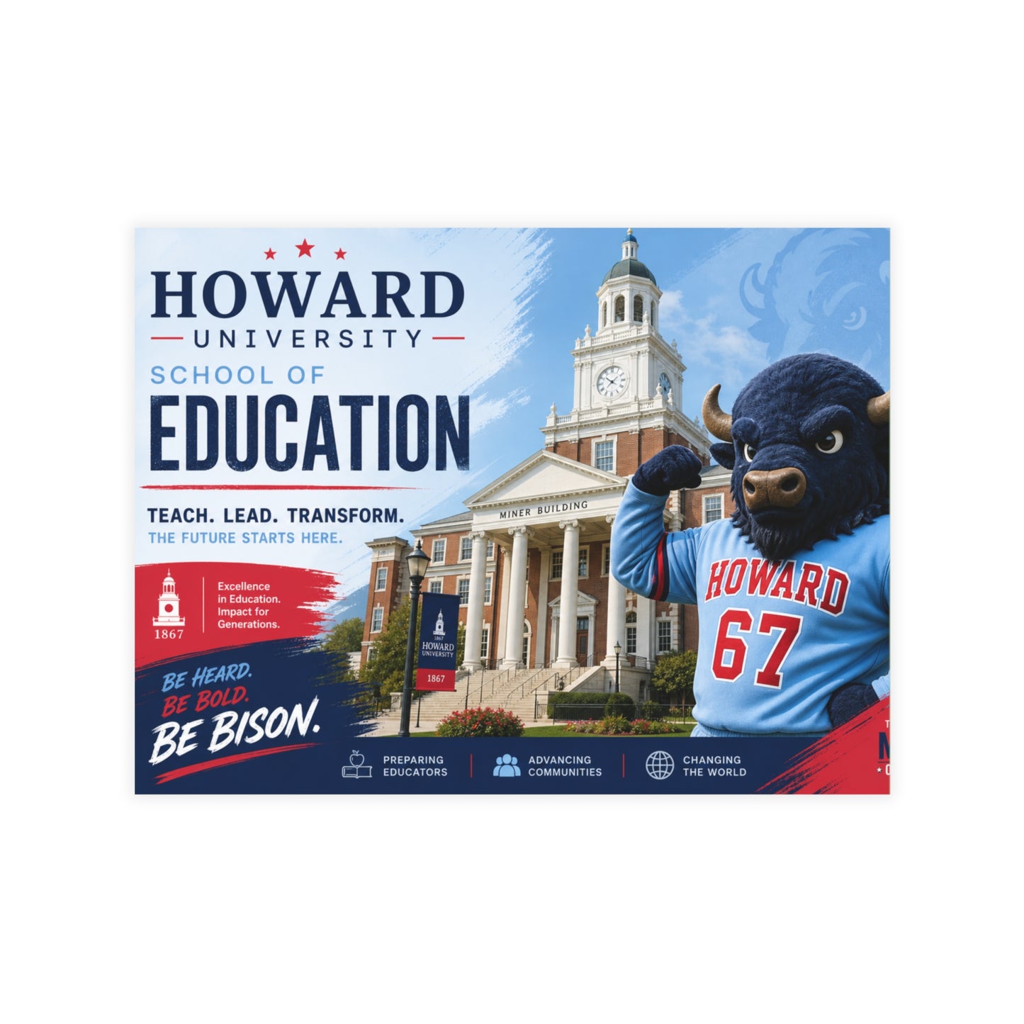 Howard University School of Education Postcard Set 1 (envelopes included)