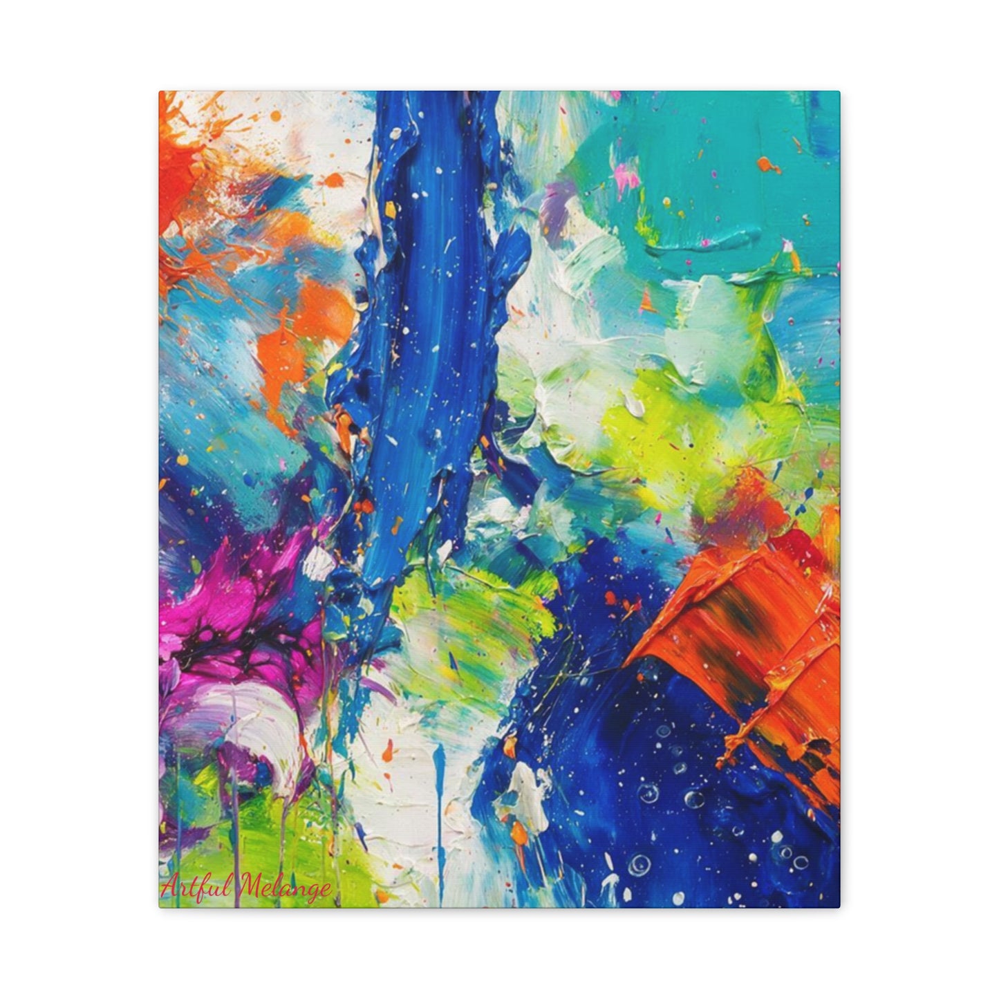 Acrylic Abstract Canvas Print - Richly Textured Artistry