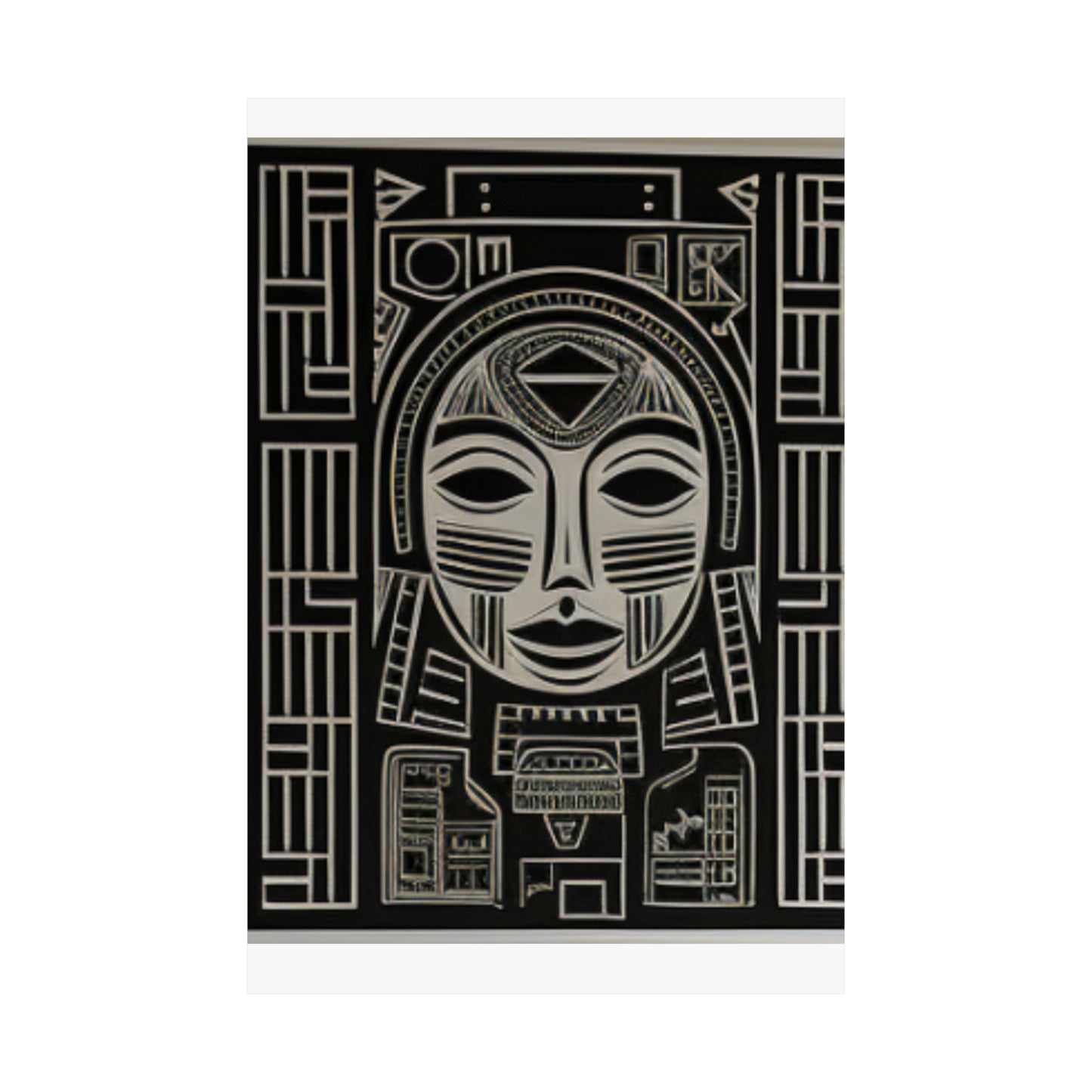 African Essence Matte Vertical Canvas Poster