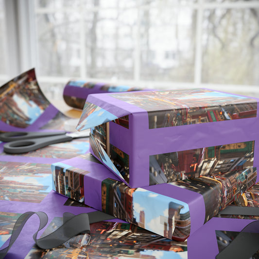 Brickopolis Wonders Children's Wrapping Paper