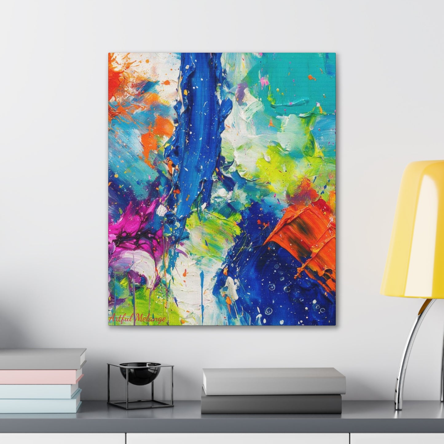 Acrylic Abstract Canvas Print - Richly Textured Artistry