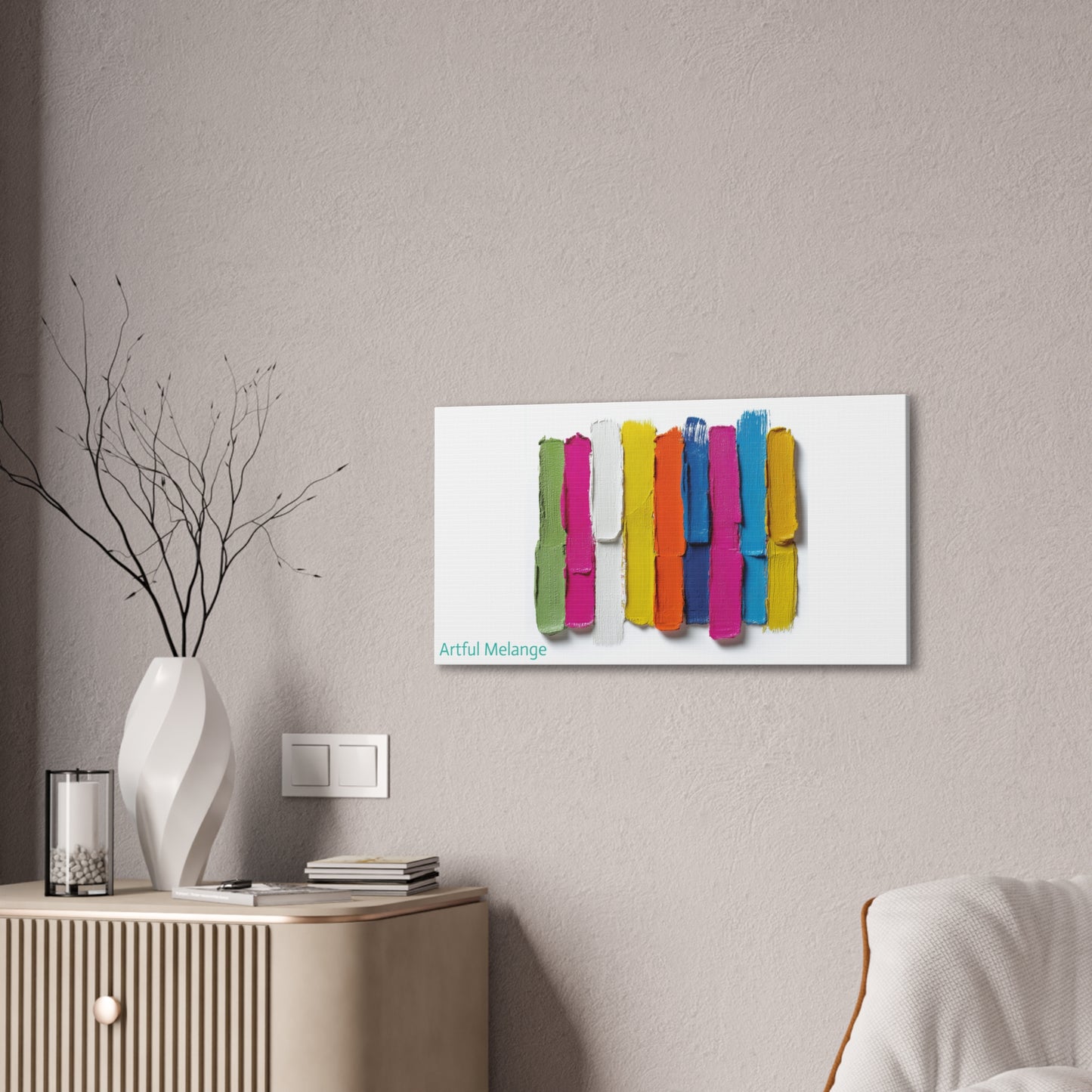 Acrylic Abstract Canvas Print - Richly Textured Artistry