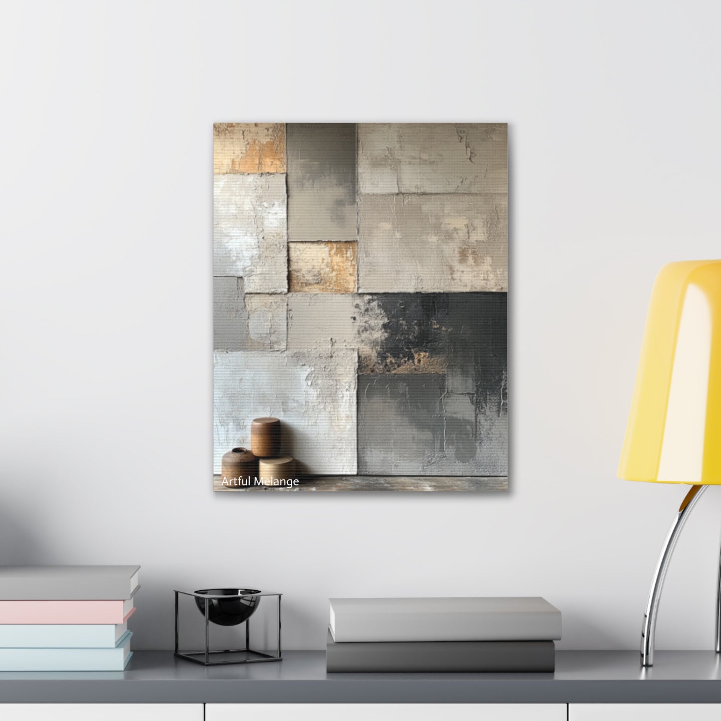 Acrylic Abstract Canvas Print - Richly Textured Artistry