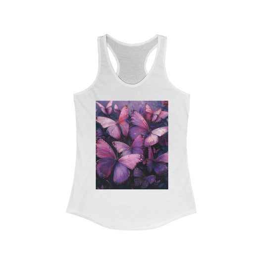 Flutter & Flow | Women's Razorback White T-Shirts with Artistic Butterflies 3