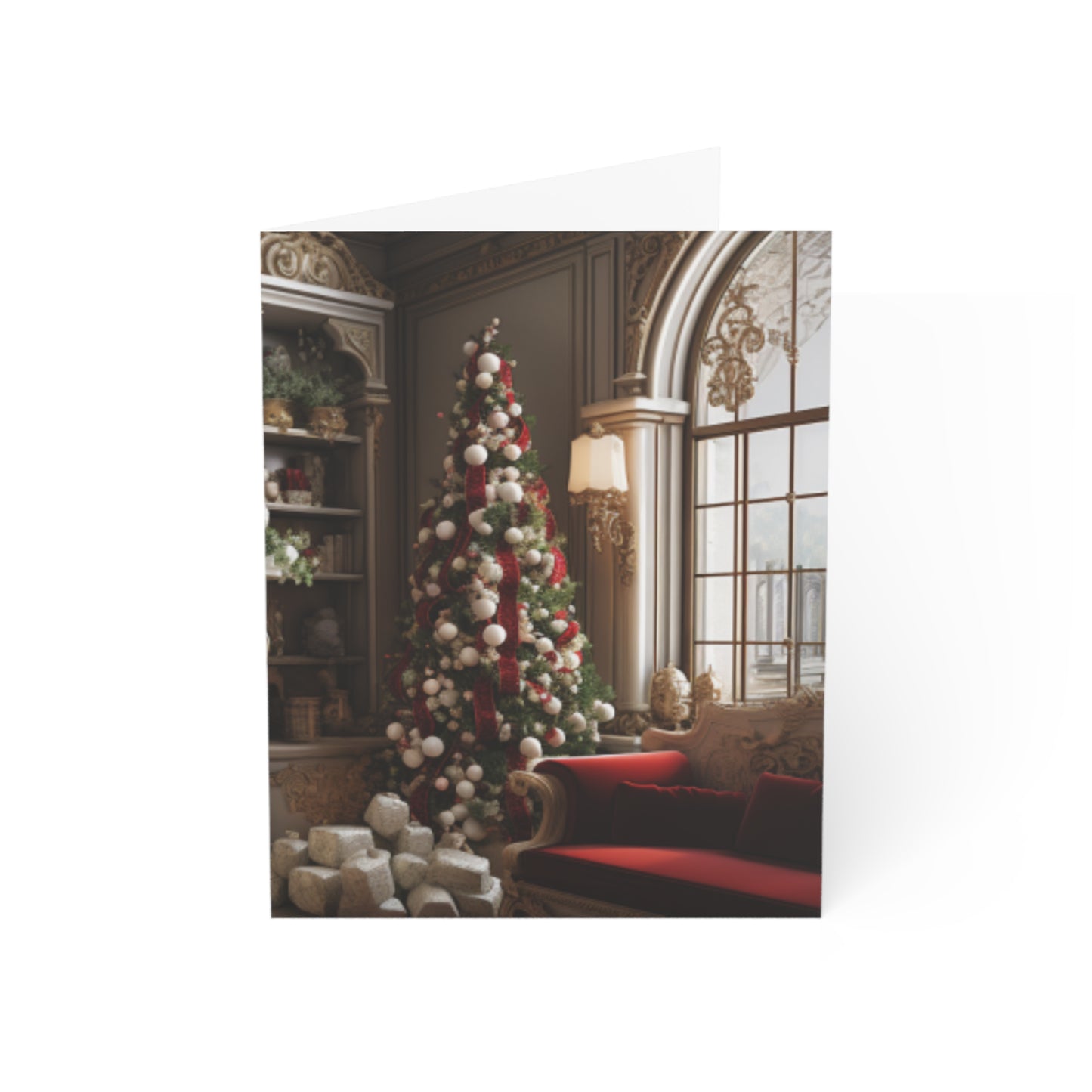 Regal Radiance: Opulent Christmas Greeting Cards