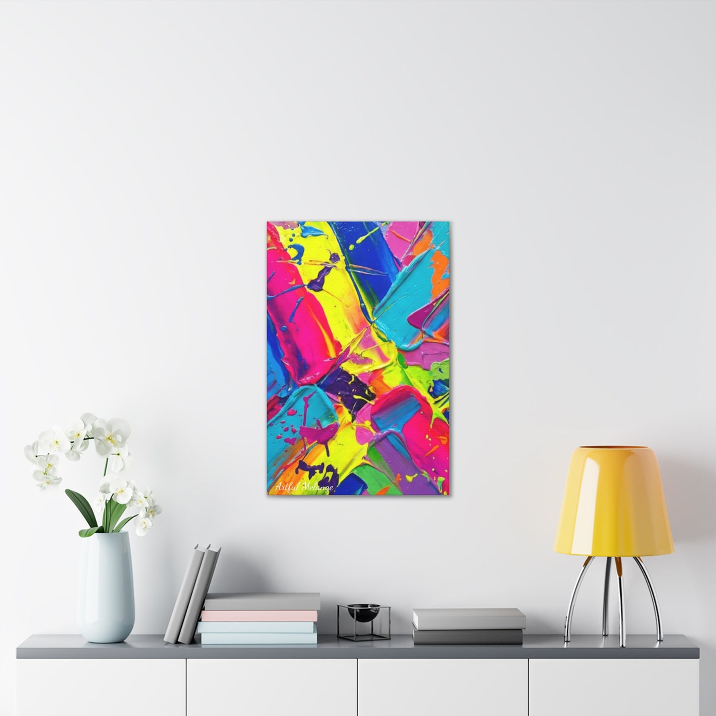 Acrylic Abstract Canvas Print - Richly Textured Artistry