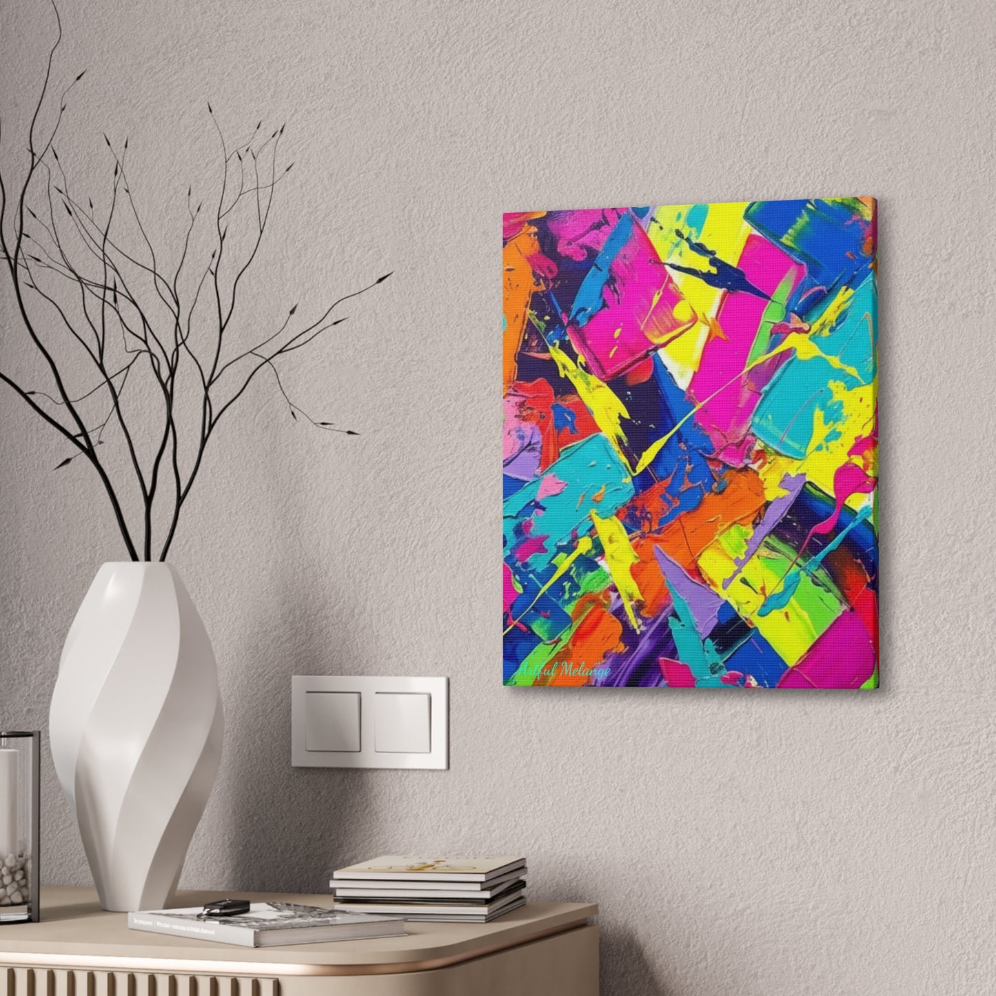 Acrylic Abstract Canvas Print - Richly Textured Artistry
