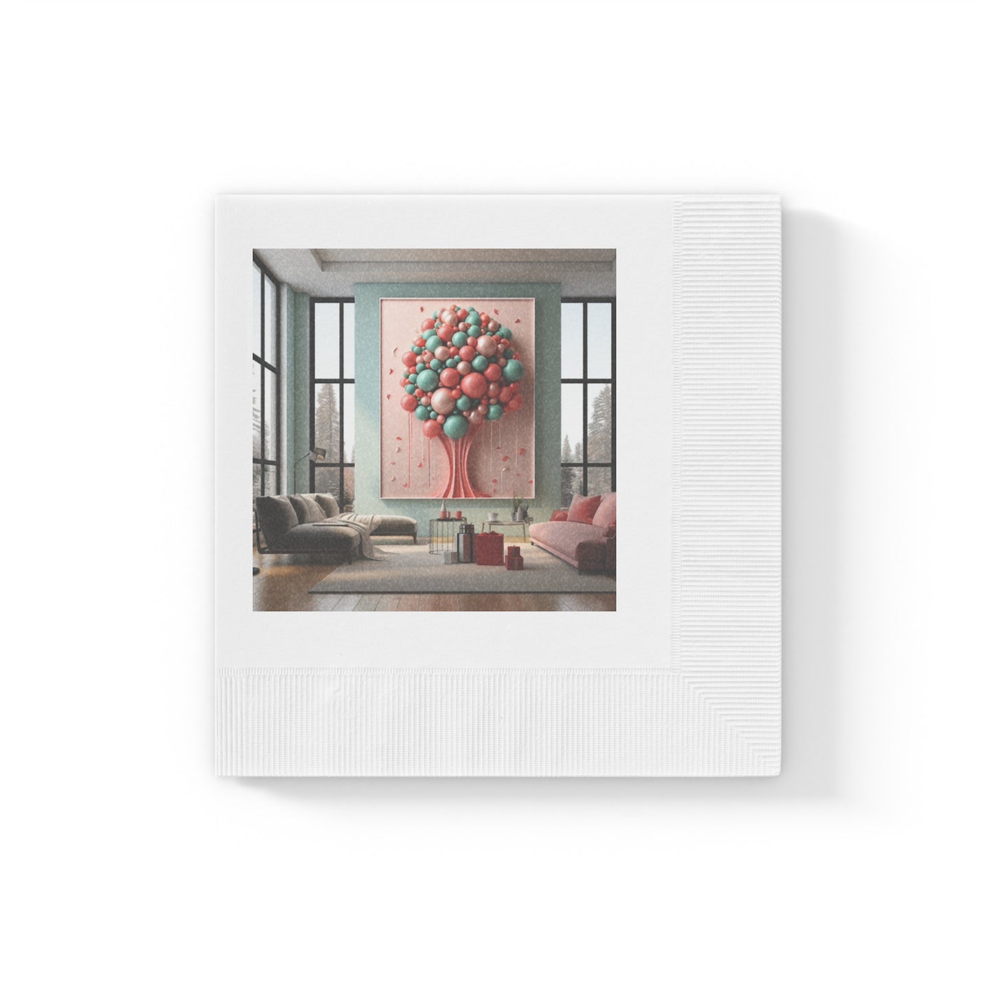 Dynamic Holiday Napkins for Sophisticated Living Spaces