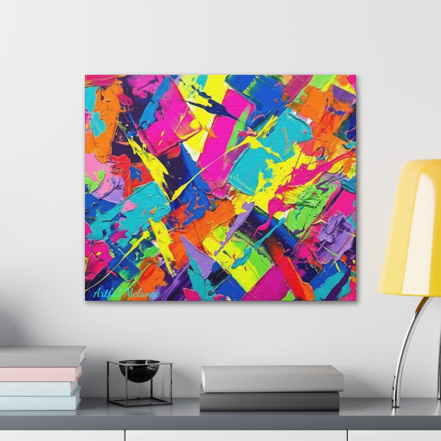 Acrylic Abstract Canvas Print - Richly Textured Artistry