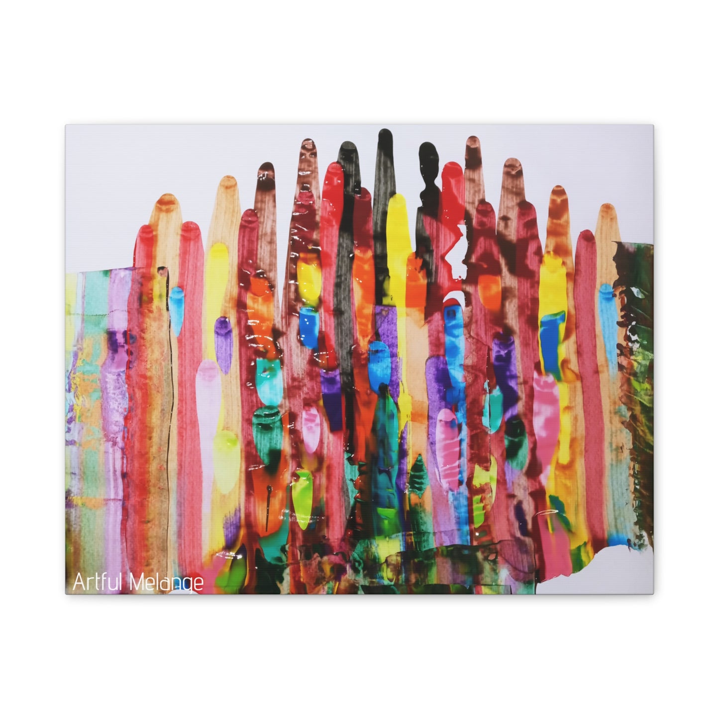 Primary Elegance: A Symphony of Sophistication Canvas Print