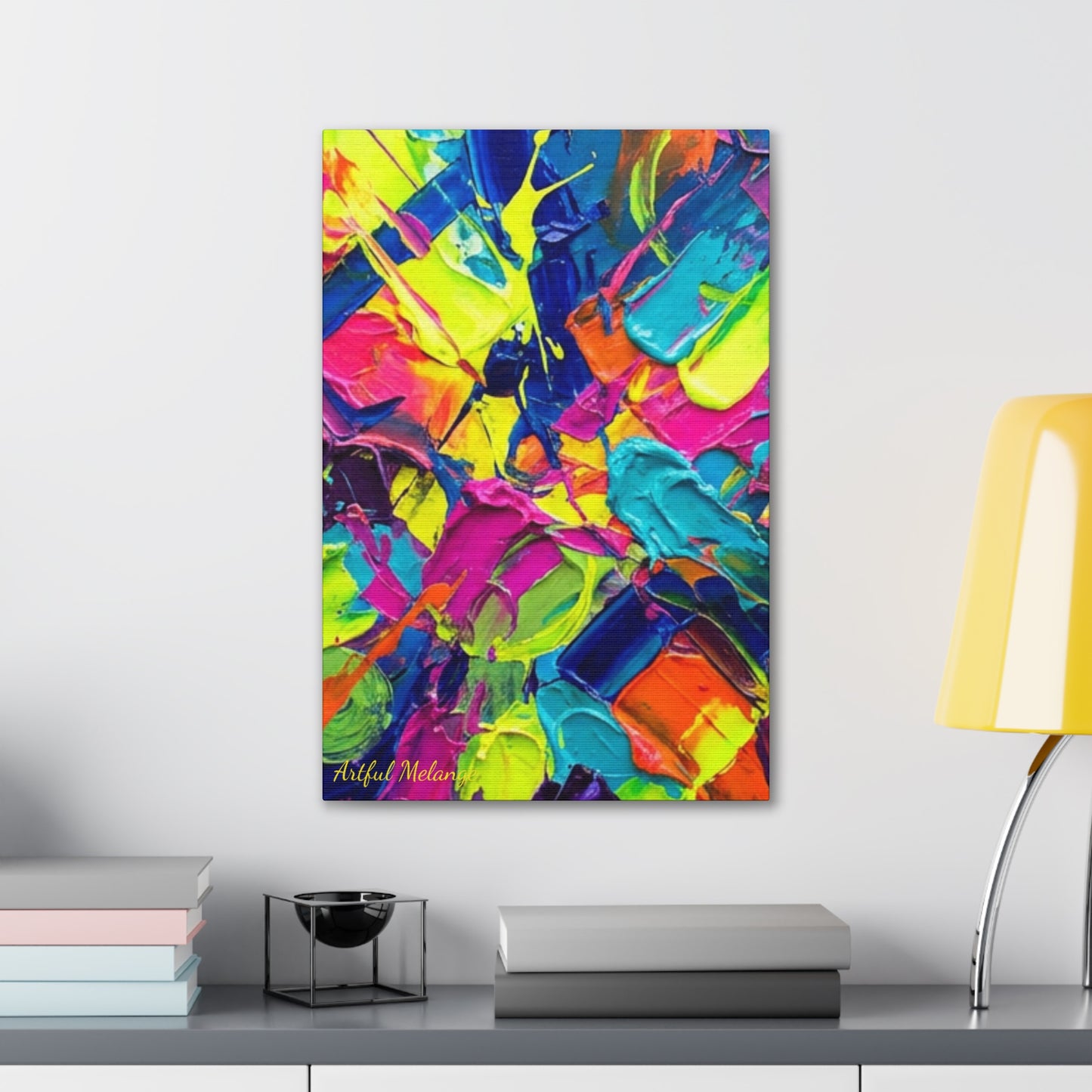 Acrylic Abstract Canvas Print - Richly Textured Artistry