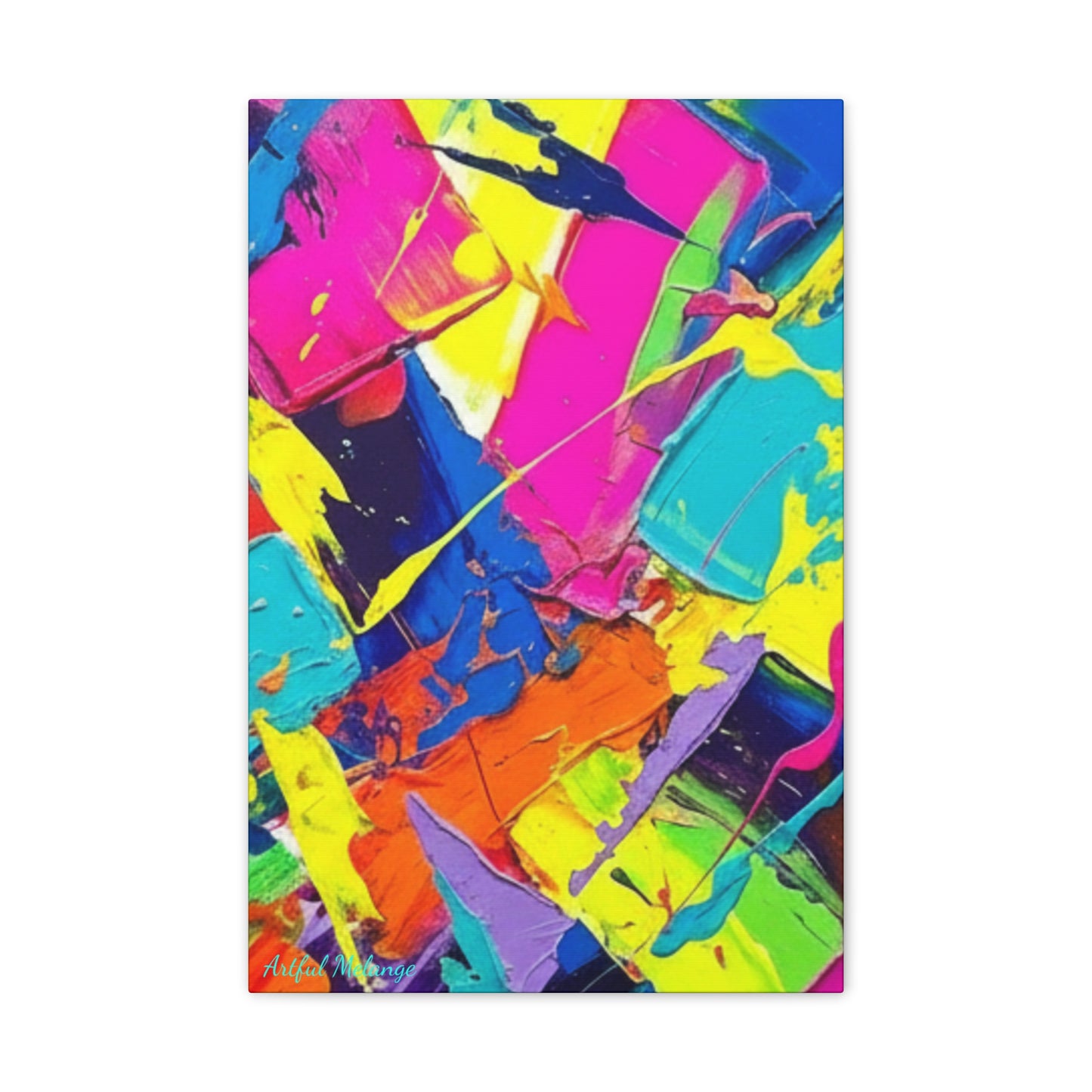 Acrylic Abstract Canvas Print - Richly Textured Artistry