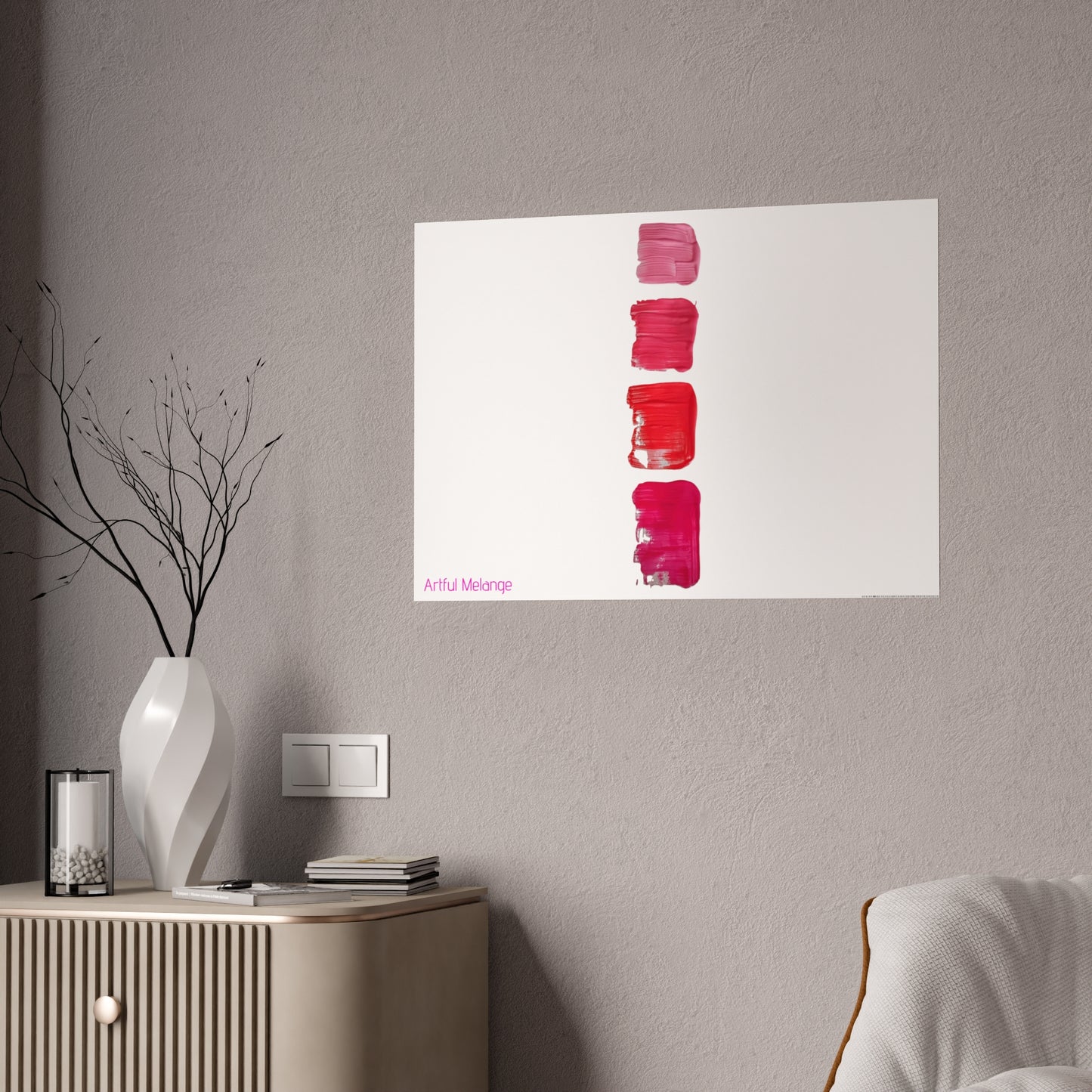 Gleaming Acrylic Abstract Poster: A Spectrum of Colorful Elegance