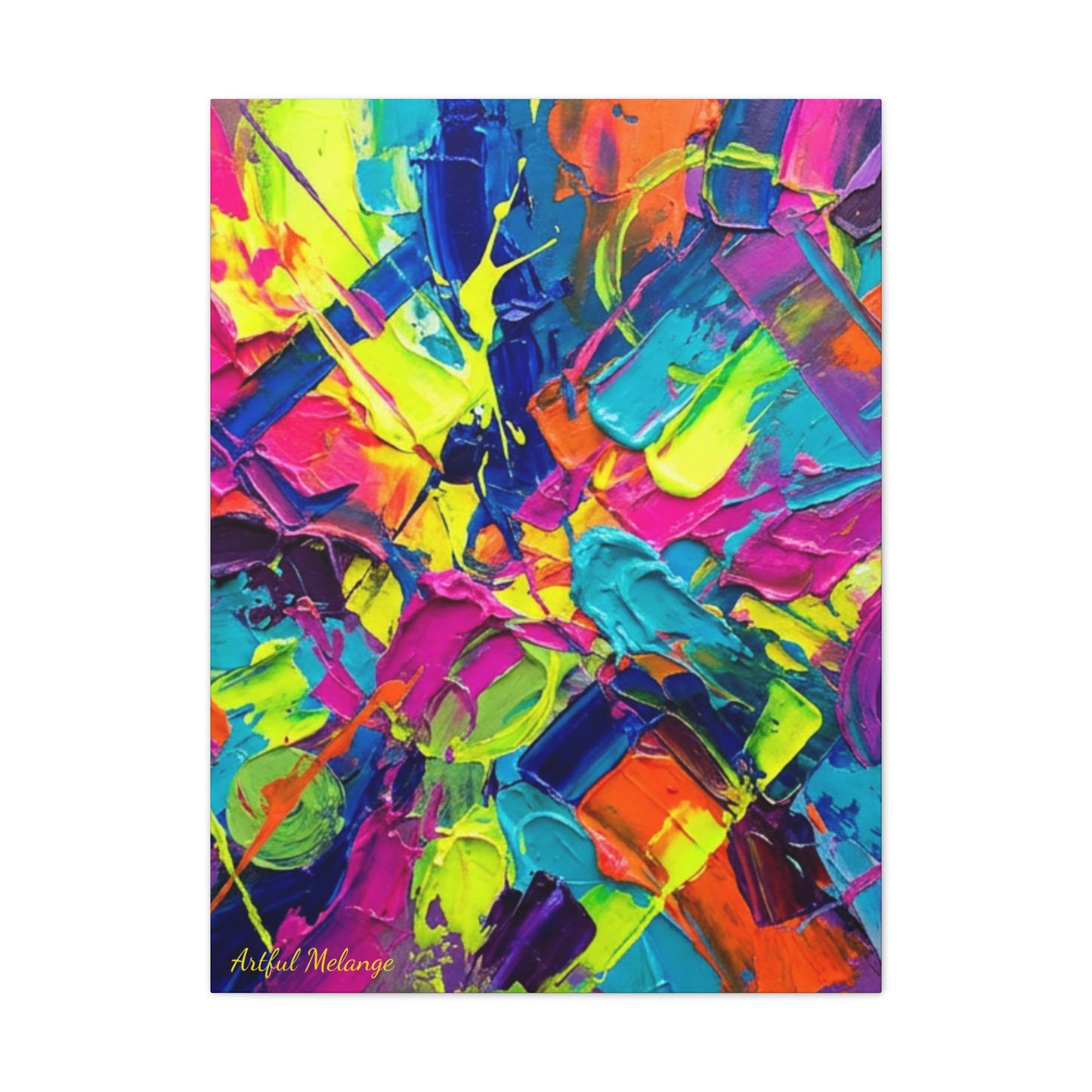 Acrylic Abstract Canvas Print - Richly Textured Artistry