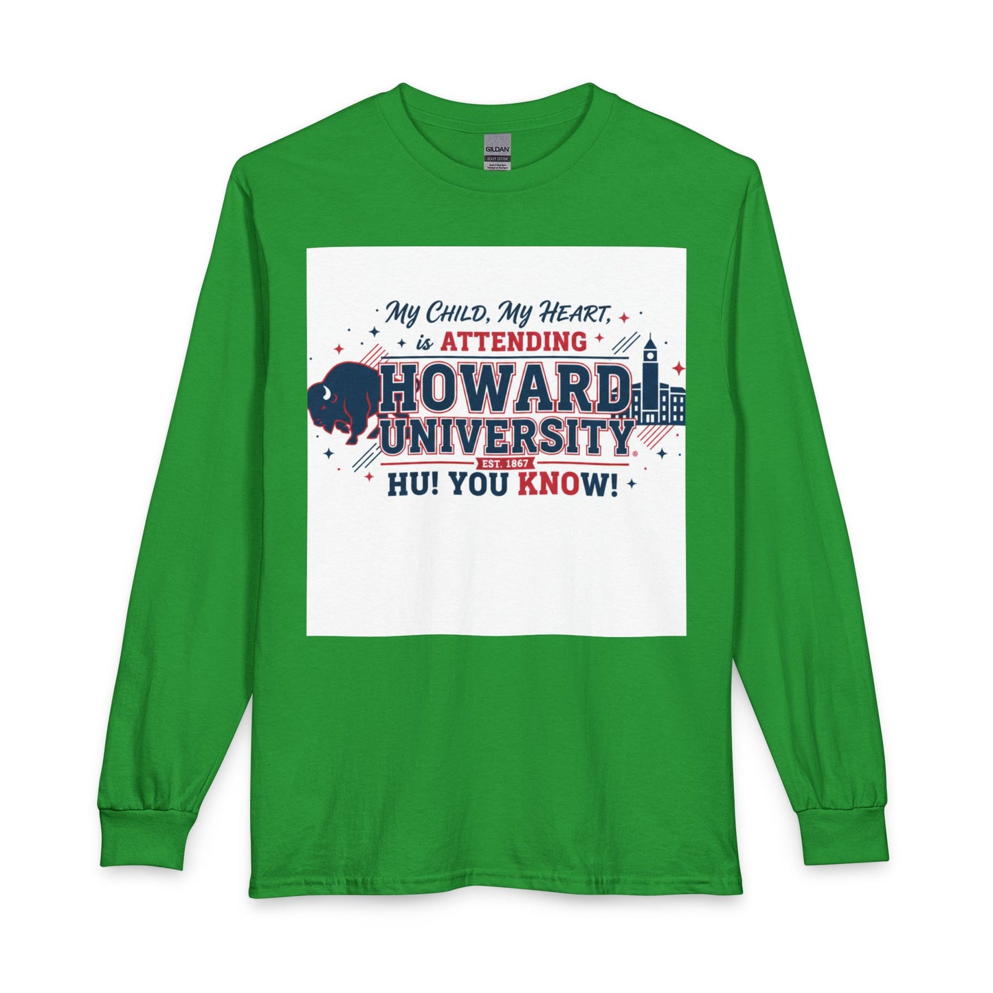 Howard University Pride Family Statement/Unisex Long Sleeve T-Shirt 3