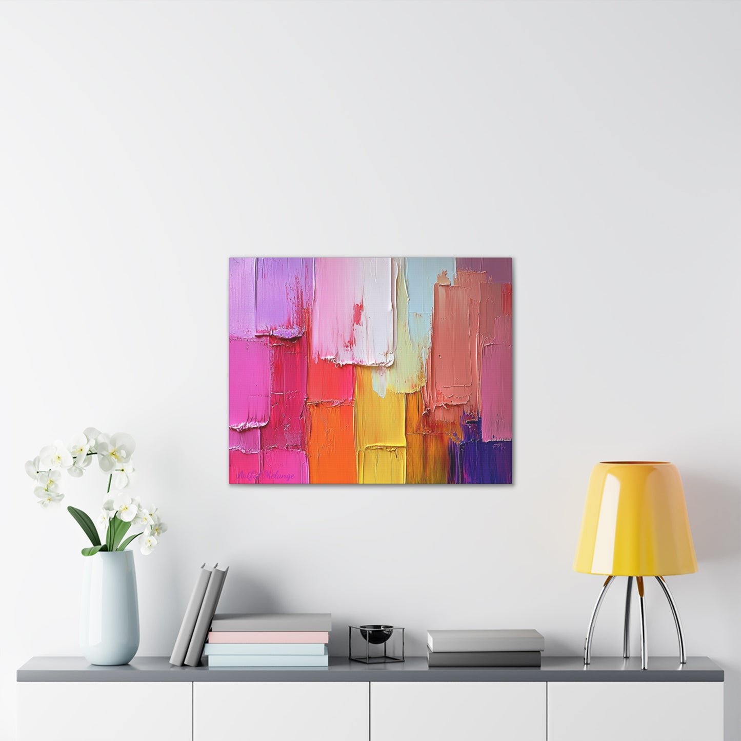 Acrylic Abstract Canvas Print - Richly Textured Artistry