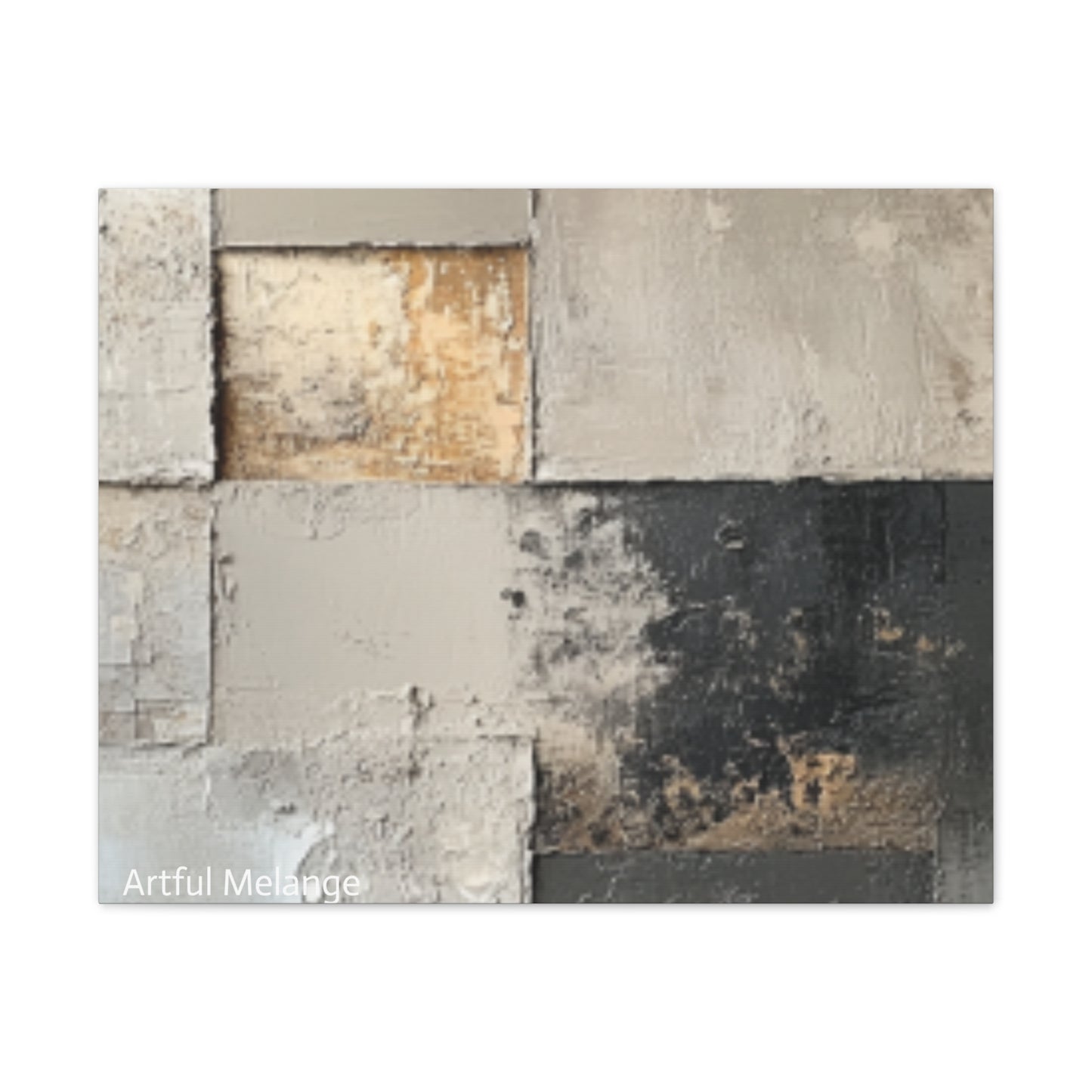 Acrylic Abstract Canvas Print - Richly Textured Artistry