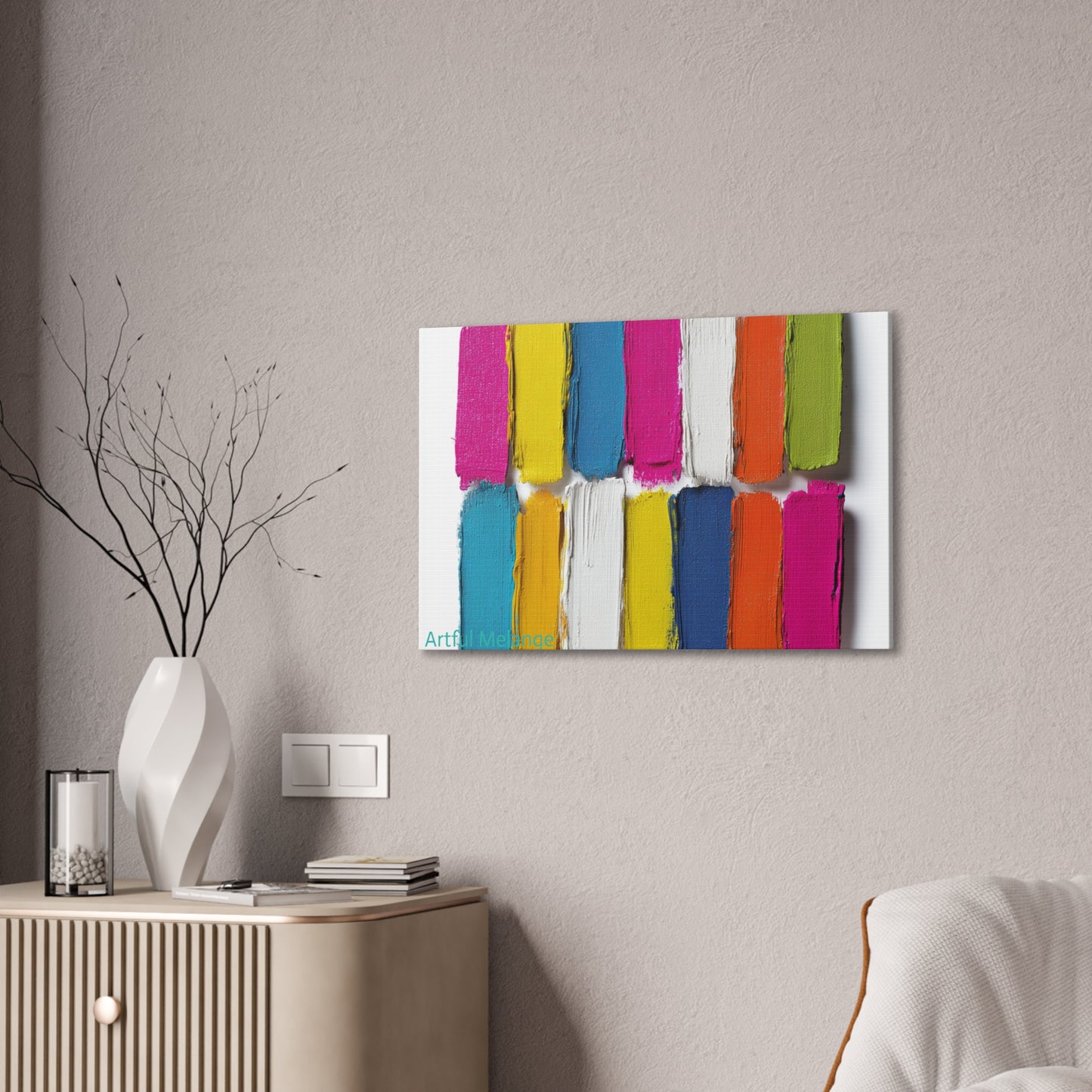 Acrylic Abstract Canvas Print - Richly Textured Artistry