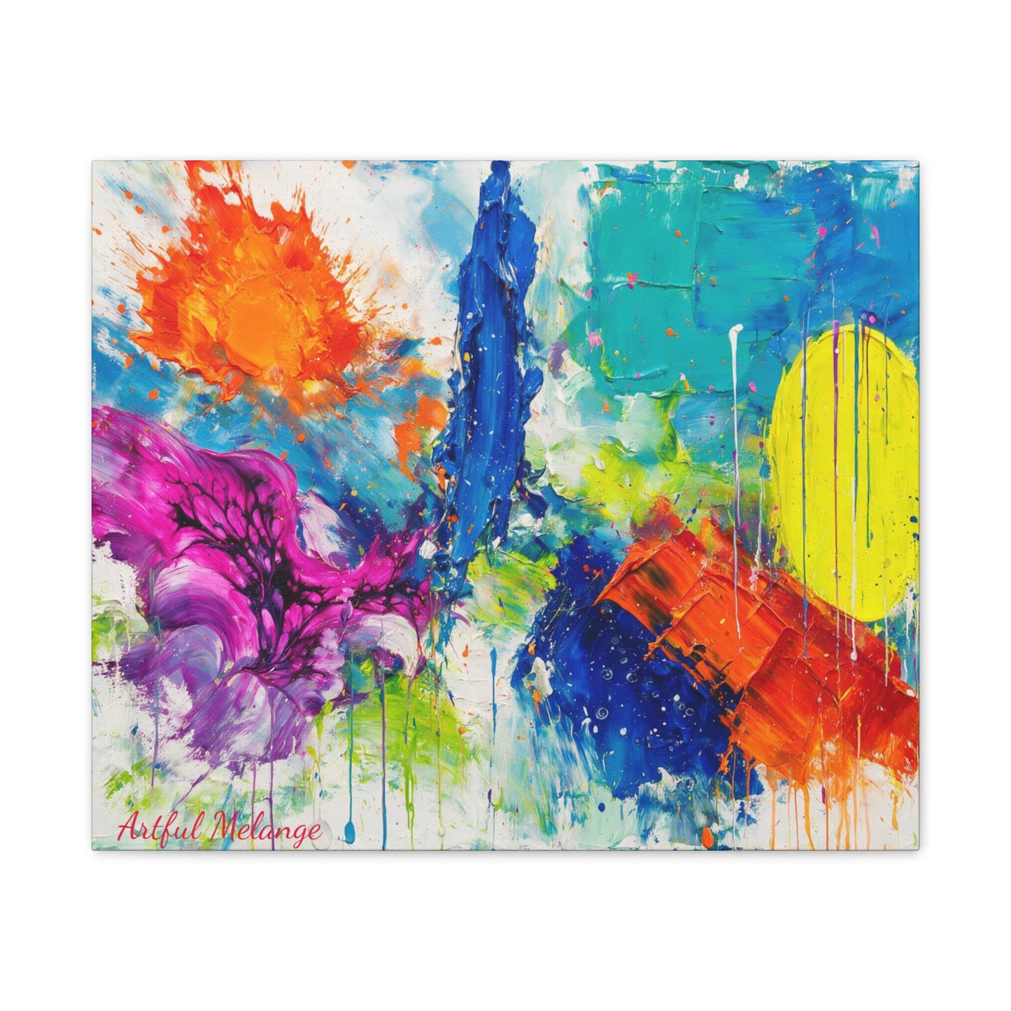 Acrylic Abstract Canvas Print - Richly Textured Artistry