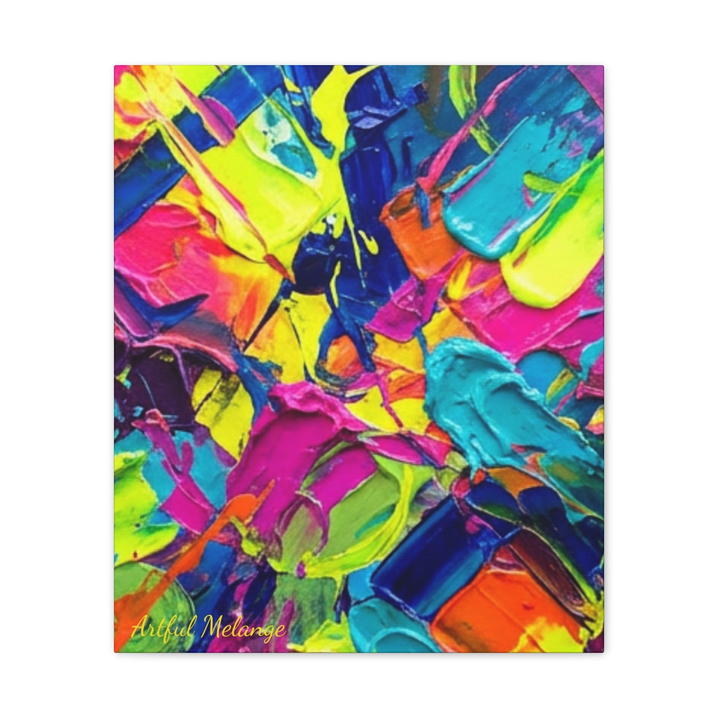 Acrylic Abstract Canvas Print - Richly Textured Artistry