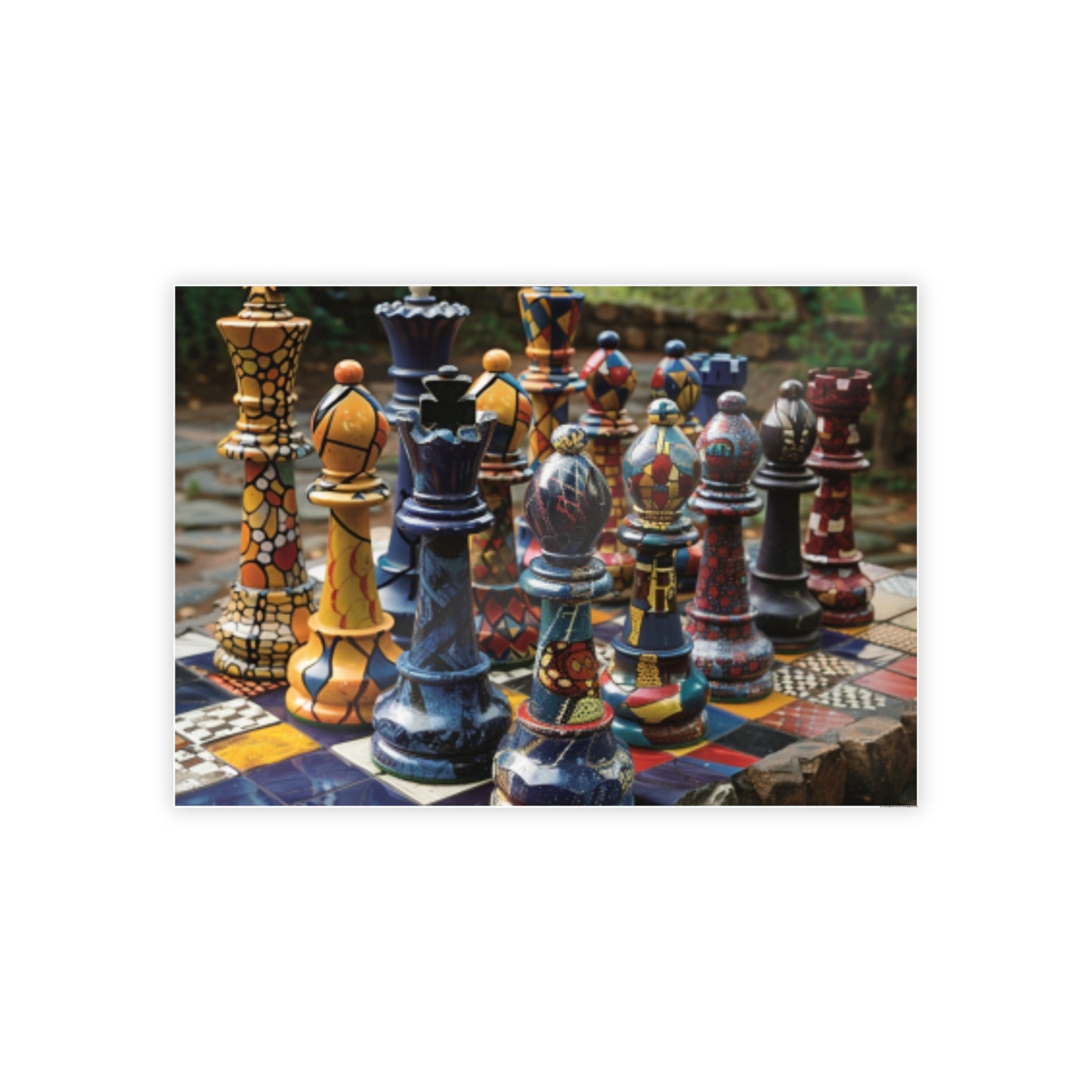 Grandmaster Majesty- Chess Set Poster Print Series