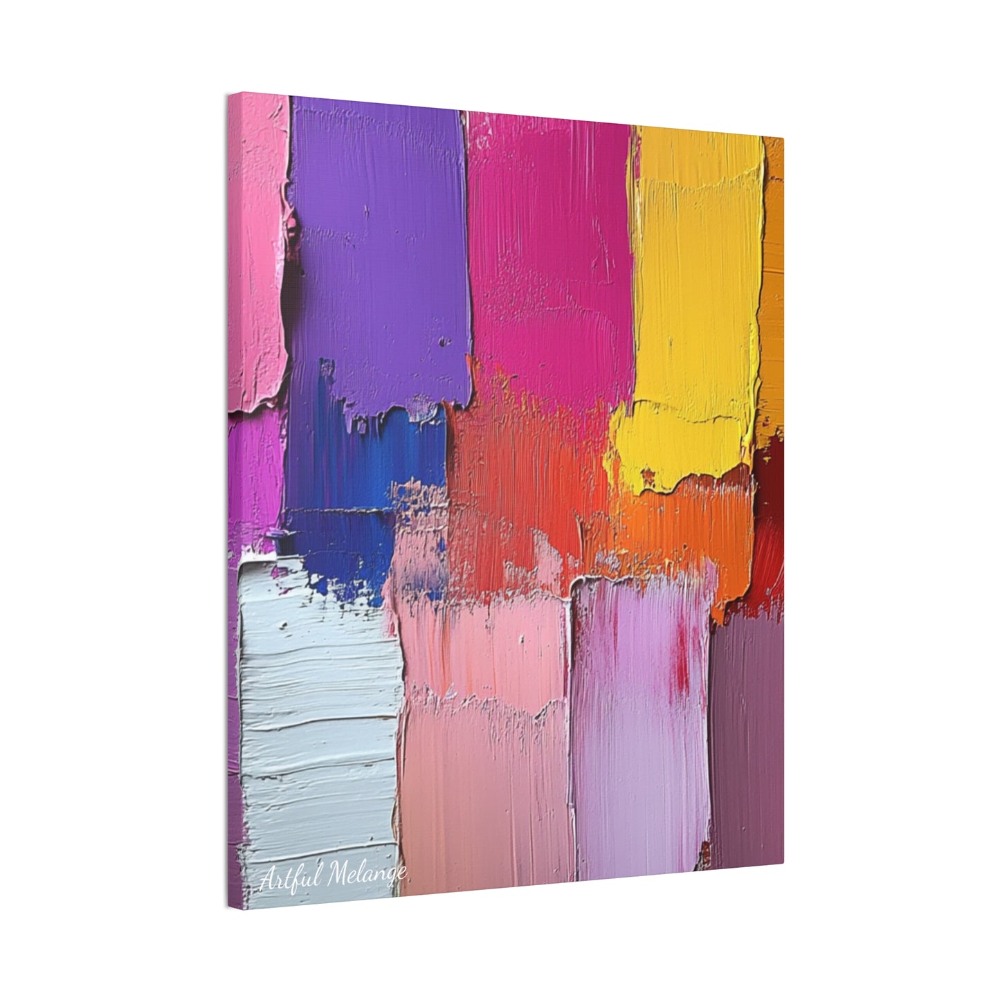 Acrylic Abstract Canvas Print - Richly Textured Artistry