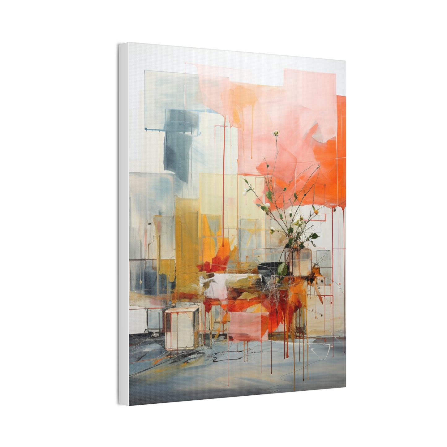 Timeless Elegance: Refined Muted Hues Canvas Print for Sophisticated Living Spaces