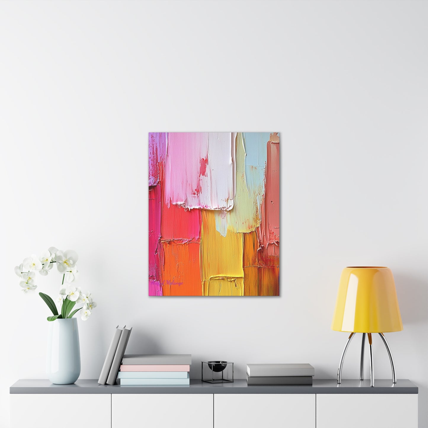 Acrylic Abstract Canvas Print - Richly Textured Artistry